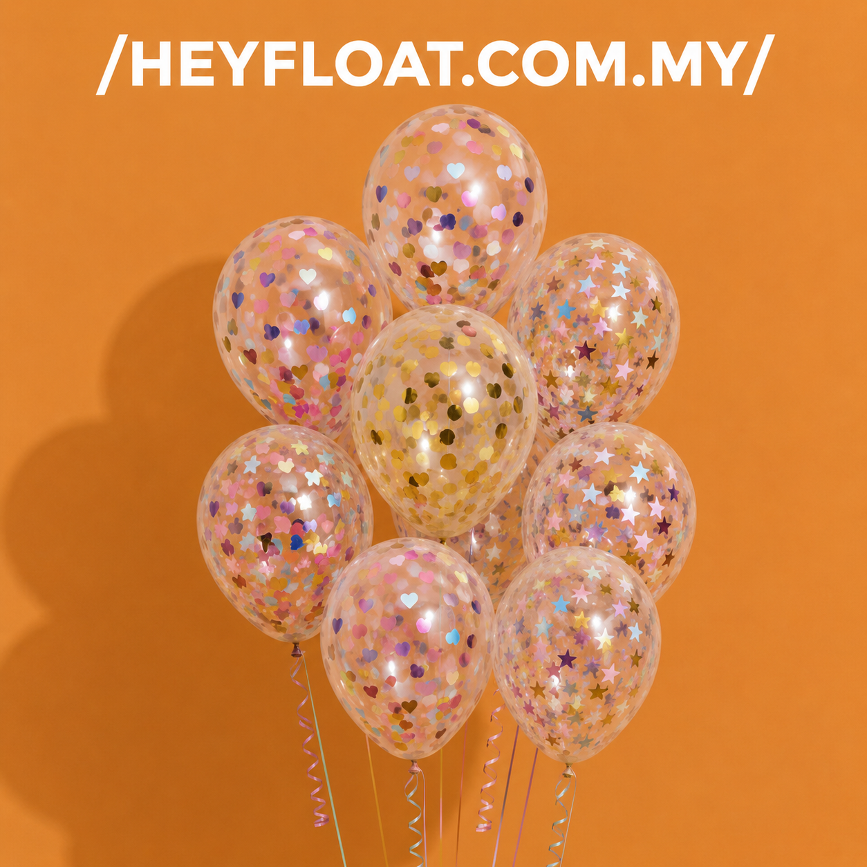 12 Inch Confetti Latex Balloon with Helium for Birthday Baby Shower Wedding Decoration Malaysia