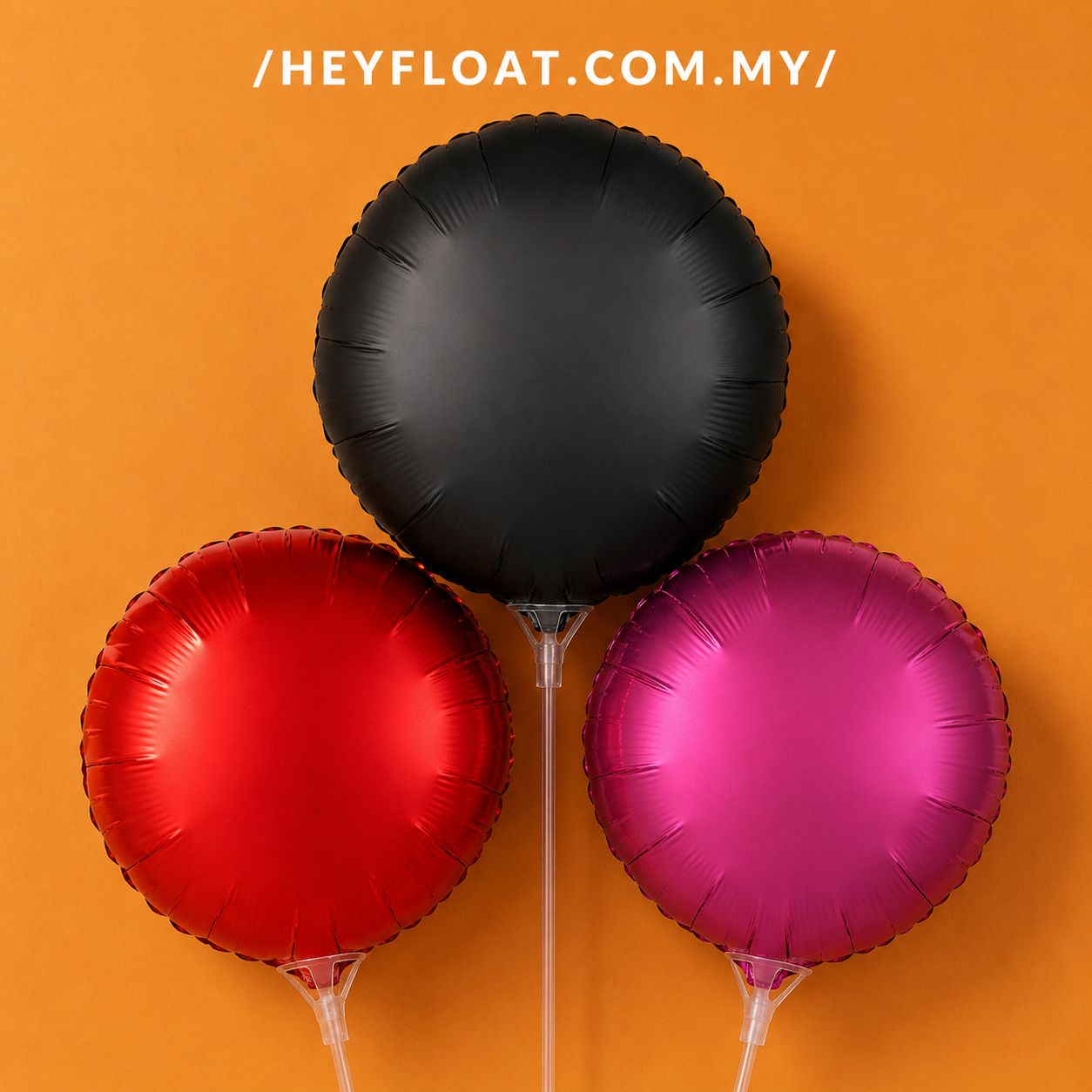 18 Inch Round Foil Balloon Air Filled for Birthday Baby Shower Wedding Decoration Malaysia Image 2