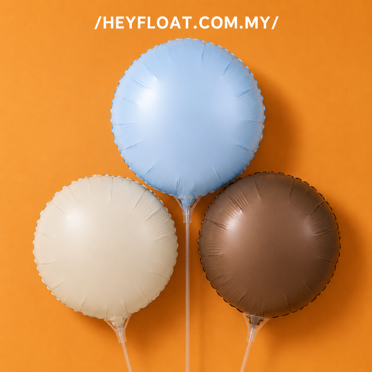 18 Inch Round Foil Balloon Air Filled for Birthday Baby Shower Wedding Decoration Malaysia 