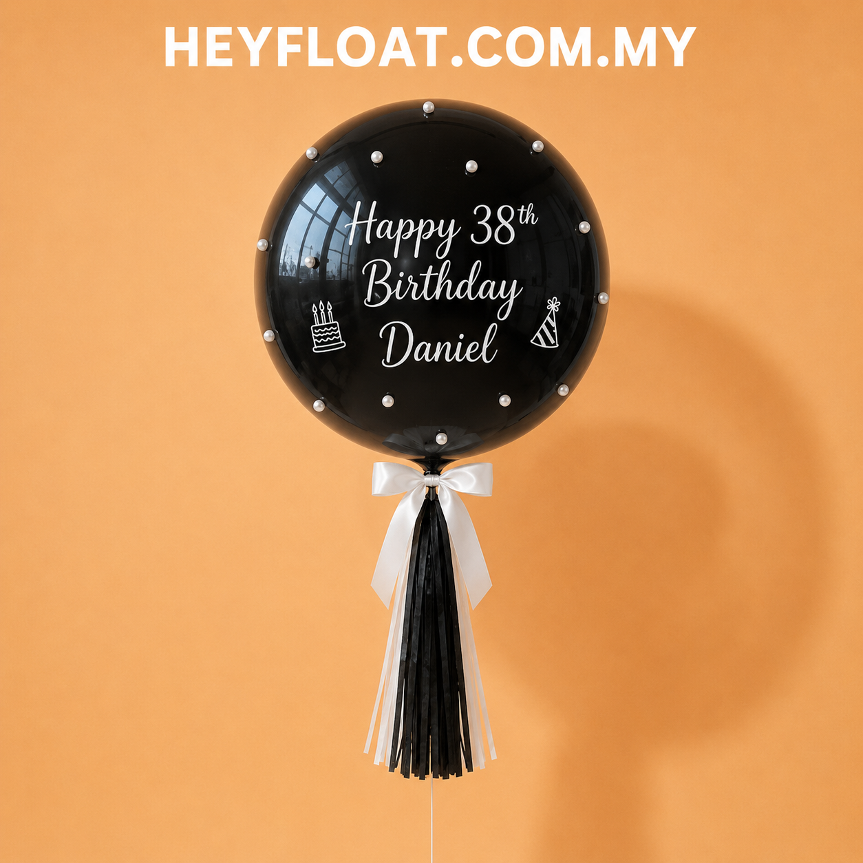 24" Pearl Bubble Balloon (Helium Air).