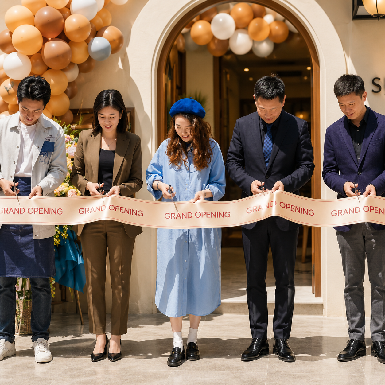Custom Printed Ribbon Cutting Ceremony