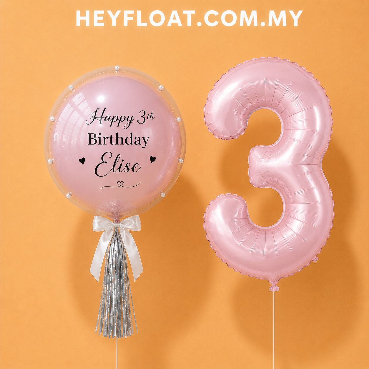 Sakura Number Balloon Bunch for birthdays & anniversary , Malaysia